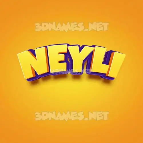 neyli in Orange Toon style - 3D name wallpaper neyli in Orange Toon style - 3D name wallpaper
