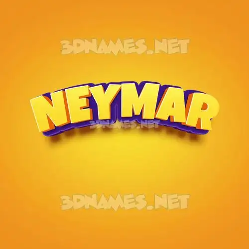 neymar in Orange Toon style - 3D name wallpaper neymar in Orange Toon style - 3D name wallpaper