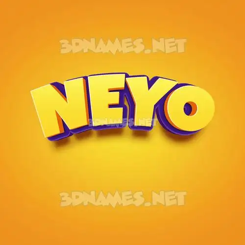 neyo in Orange Toon style - 3D name wallpaper neyo in Orange Toon style - 3D name wallpaper
