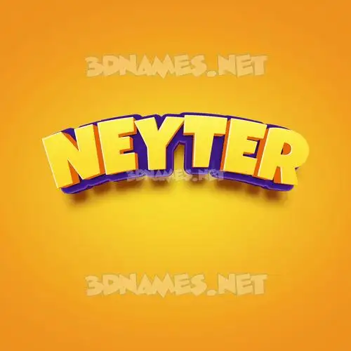 neyter in Orange Toon style - 3D name wallpaper neyter in Orange Toon style - 3D name wallpaper