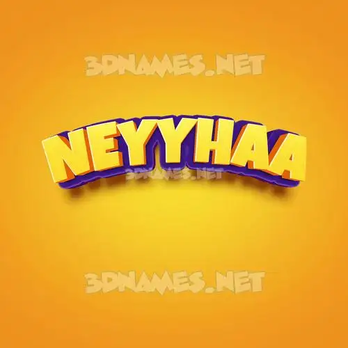 neyyhaa in Orange Toon style - 3D name wallpaper neyyhaa in Orange Toon style - 3D name wallpaper