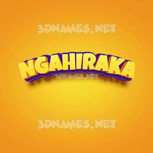ngahiraka in Orange Toon style - 3D name wallpaper ngahiraka in Orange Toon style - 3D name wallpaper