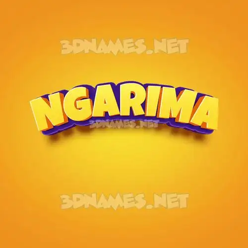 ngarima in Orange Toon style - 3D name wallpaper ngarima in Orange Toon style - 3D name wallpaper