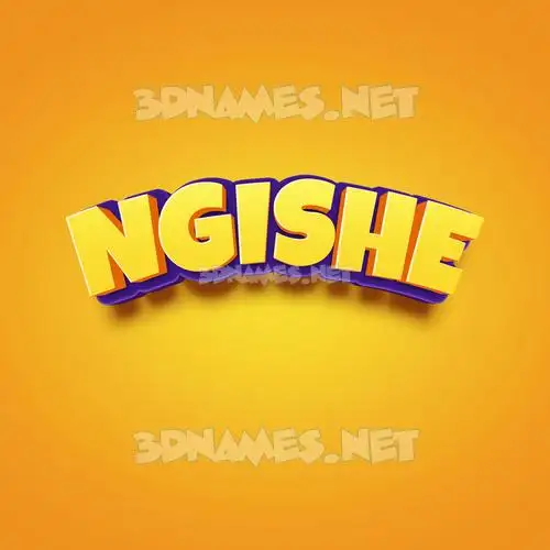ngishe in Orange Toon style - 3D name wallpaper ngishe in Orange Toon style - 3D name wallpaper