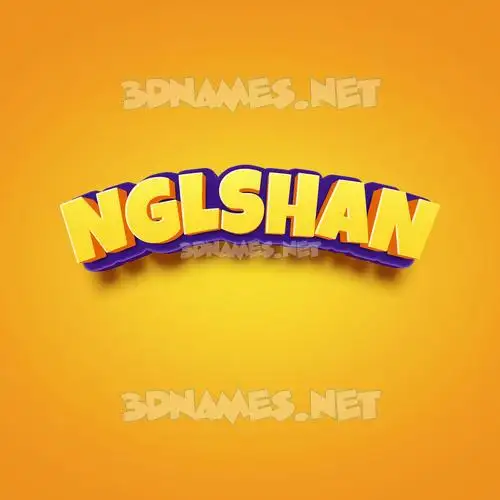 nglshan in Orange Toon style - 3D name wallpaper nglshan in Orange Toon style - 3D name wallpaper