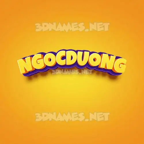ngocduong in Orange Toon style - 3D name wallpaper ngocduong in Orange Toon style - 3D name wallpaper
