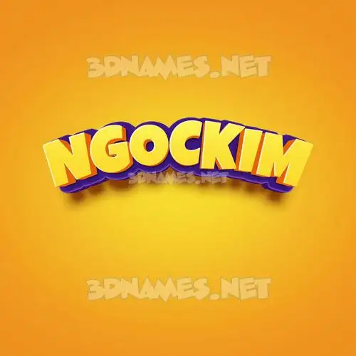 ngockim in Orange Toon style - 3D name wallpaper ngockim in Orange Toon style - 3D name wallpaper