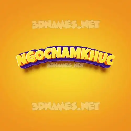 ngocnamkhuc in Orange Toon style - 3D name wallpaper ngocnamkhuc in Orange Toon style - 3D name wallpaper
