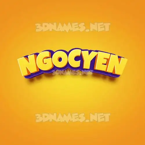 ngocyen in Orange Toon style - 3D name wallpaper ngocyen in Orange Toon style - 3D name wallpaper