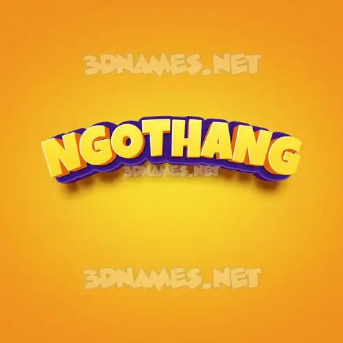 ngothang in Orange Toon style - 3D name wallpaper ngothang in Orange Toon style - 3D name wallpaper