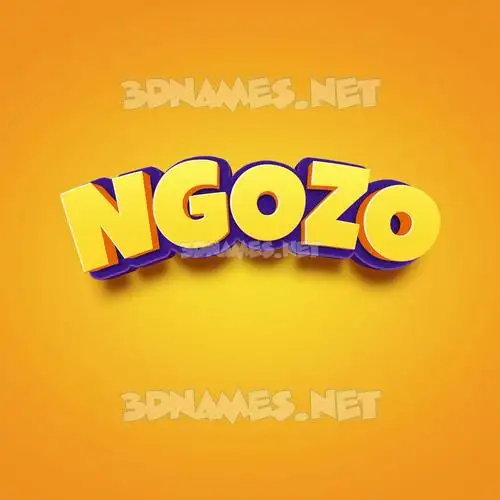 ngozo in Orange Toon style - 3D name wallpaper ngozo in Orange Toon style - 3D name wallpaper