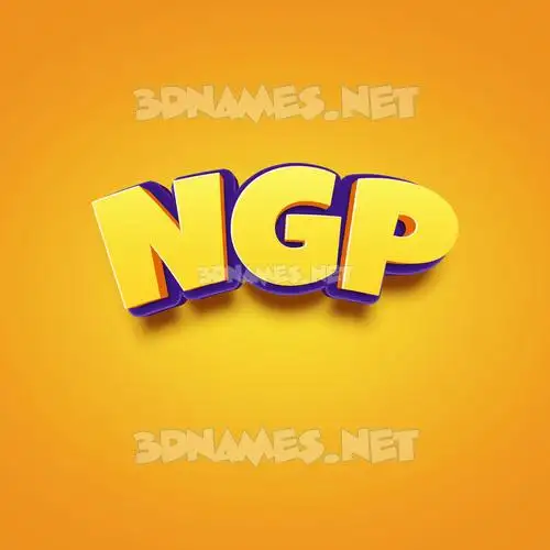 ngp in Orange Toon style - 3D name wallpaper ngp in Orange Toon style - 3D name wallpaper