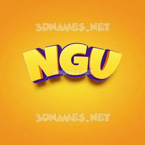 ngu in Orange Toon style - 3D name wallpaper ngu in Orange Toon style - 3D name wallpaper