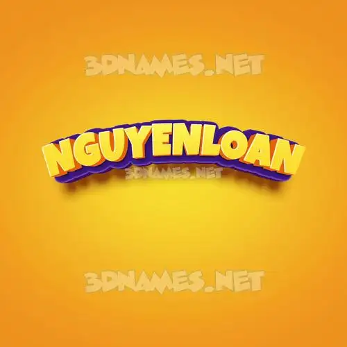 nguyenloan in Orange Toon style - 3D name wallpaper nguyenloan in Orange Toon style - 3D name wallpaper