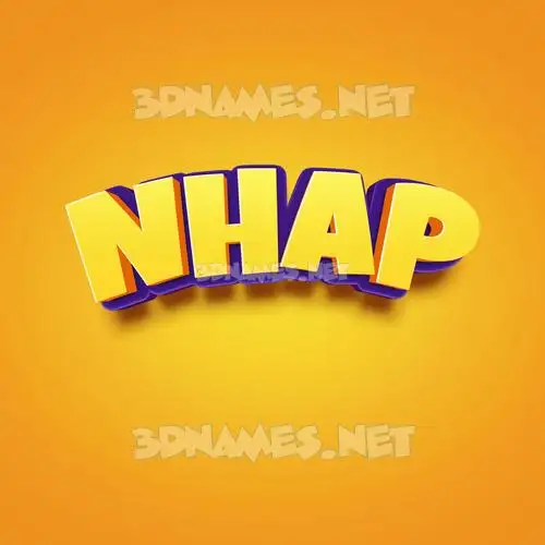 nhap in Orange Toon style - 3D name wallpaper nhap in Orange Toon style - 3D name wallpaper
