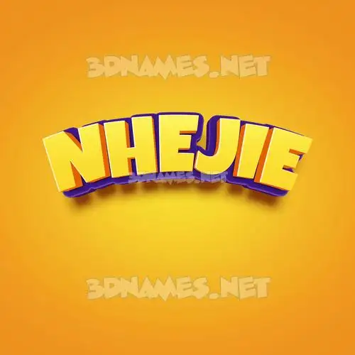 nhejie in Orange Toon style - 3D name wallpaper nhejie in Orange Toon style - 3D name wallpaper