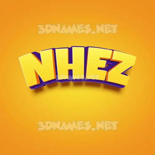 nhez in Orange Toon style - 3D name wallpaper nhez in Orange Toon style - 3D name wallpaper