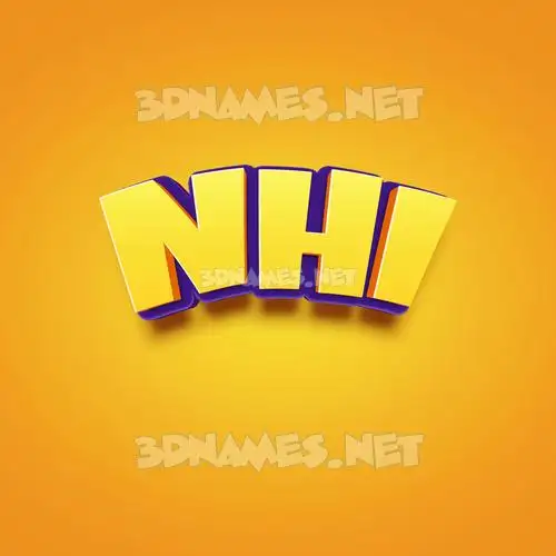nhi in Orange Toon style - 3D name wallpaper nhi in Orange Toon style - 3D name wallpaper
