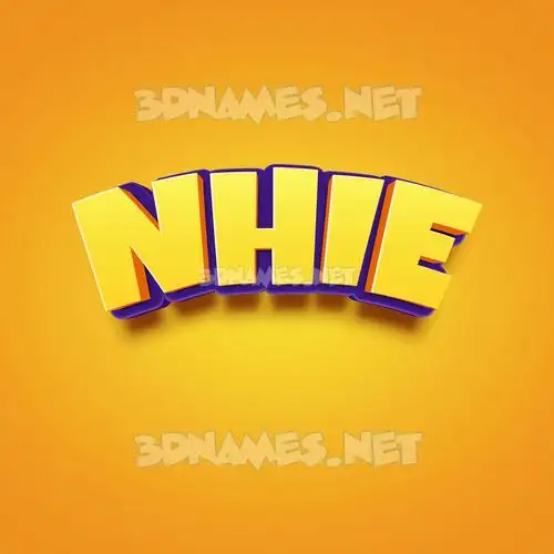 nhie in Orange Toon style - 3D name wallpaper nhie in Orange Toon style - 3D name wallpaper