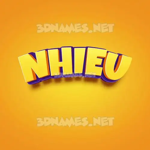nhieu in Orange Toon style - 3D name wallpaper nhieu in Orange Toon style - 3D name wallpaper