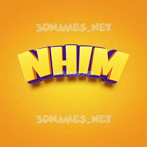nhim in Orange Toon style - 3D name wallpaper nhim in Orange Toon style - 3D name wallpaper