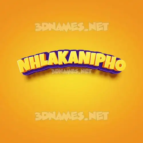 nhlakanipho in Orange Toon style - 3D name wallpaper nhlakanipho in Orange Toon style - 3D name wallpaper