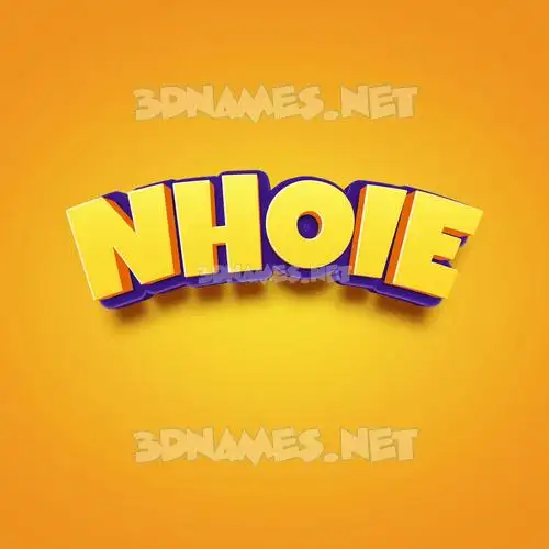 nhoie in Orange Toon style - 3D name wallpaper nhoie in Orange Toon style - 3D name wallpaper