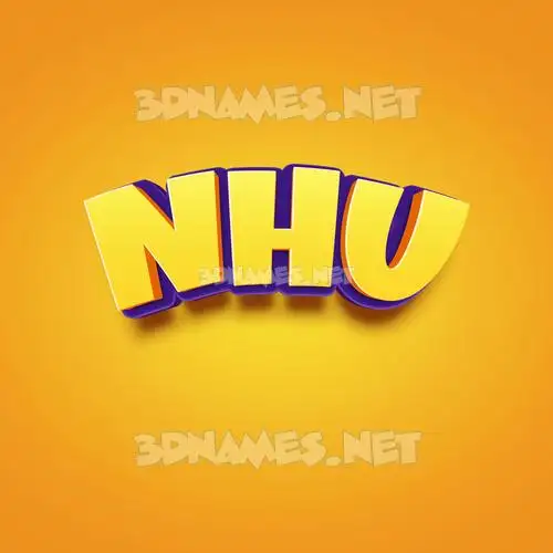 nhu in Orange Toon style - 3D name wallpaper nhu in Orange Toon style - 3D name wallpaper