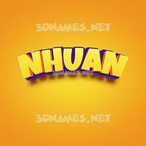 nhuan in Orange Toon style - 3D name wallpaper nhuan in Orange Toon style - 3D name wallpaper