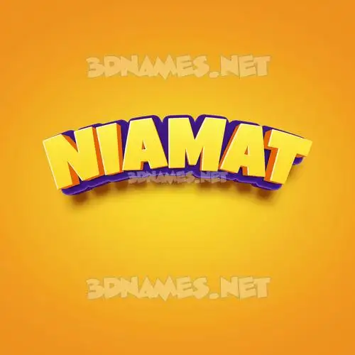 niamat in Orange Toon style - 3D name wallpaper niamat in Orange Toon style - 3D name wallpaper