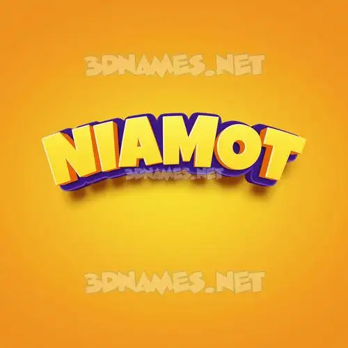 niamot in Orange Toon style - 3D name wallpaper niamot in Orange Toon style - 3D name wallpaper