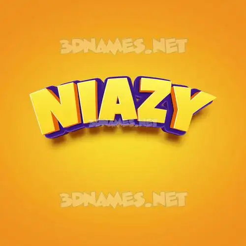 niazy in Orange Toon style - 3D name wallpaper niazy in Orange Toon style - 3D name wallpaper