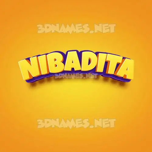 nibadita in Orange Toon style - 3D name wallpaper nibadita in Orange Toon style - 3D name wallpaper