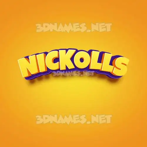 nickolls in Orange Toon style - 3D name wallpaper nickolls in Orange Toon style - 3D name wallpaper