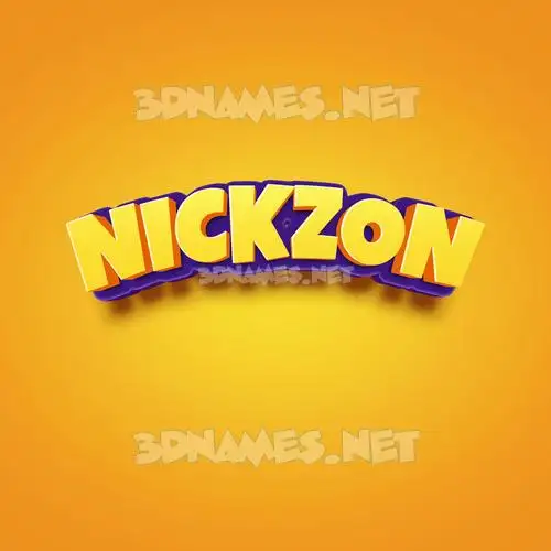 nickzon in Orange Toon style - 3D name wallpaper nickzon in Orange Toon style - 3D name wallpaper