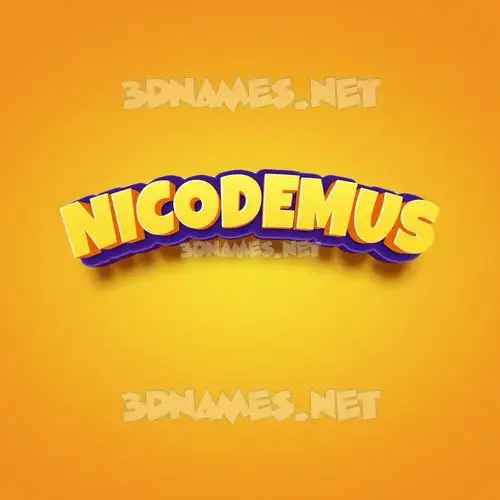 nicodemus in Orange Toon style - 3D name wallpaper nicodemus in Orange Toon style - 3D name wallpaper