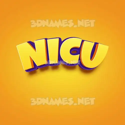 nicu in Orange Toon style - 3D name wallpaper nicu in Orange Toon style - 3D name wallpaper