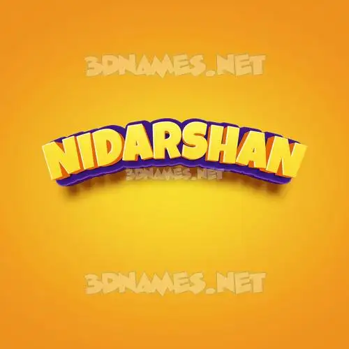 nidarshan in Orange Toon style - 3D name wallpaper nidarshan in Orange Toon style - 3D name wallpaper