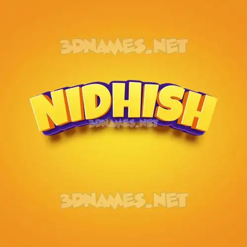 nidhish in Orange Toon style - 3D name wallpaper nidhish in Orange Toon style - 3D name wallpaper