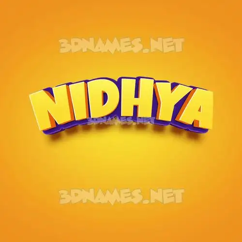 nidhya in Orange Toon style - 3D name wallpaper nidhya in Orange Toon style - 3D name wallpaper