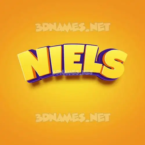 niels in Orange Toon style - 3D name wallpaper niels in Orange Toon style - 3D name wallpaper