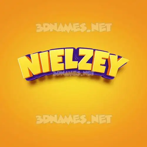 nielzey in Orange Toon style - 3D name wallpaper nielzey in Orange Toon style - 3D name wallpaper