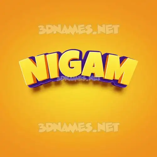 nigam in Orange Toon style - 3D name wallpaper nigam in Orange Toon style - 3D name wallpaper