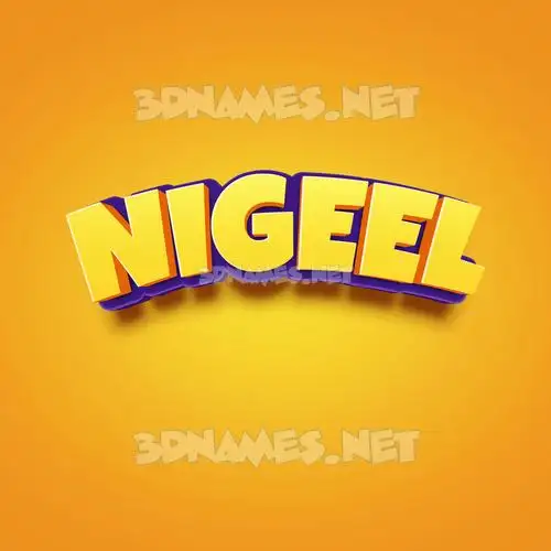 nigeel in Orange Toon style - 3D name wallpaper nigeel in Orange Toon style - 3D name wallpaper