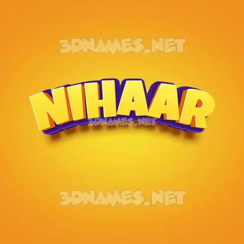 nihaar in Orange Toon style - 3D name wallpaper nihaar in Orange Toon style - 3D name wallpaper