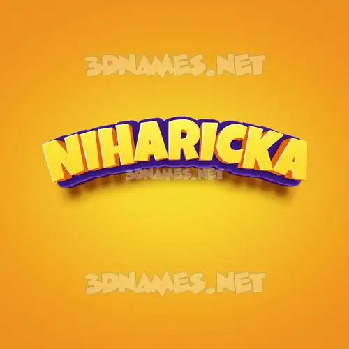 niharicka in Orange Toon style - 3D name wallpaper niharicka in Orange Toon style - 3D name wallpaper