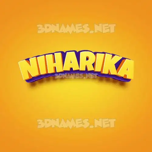niharika in Orange Toon style - 3D name wallpaper niharika in Orange Toon style - 3D name wallpaper