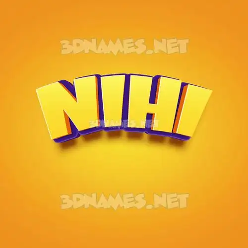 nihi in Orange Toon style - 3D name wallpaper nihi in Orange Toon style - 3D name wallpaper