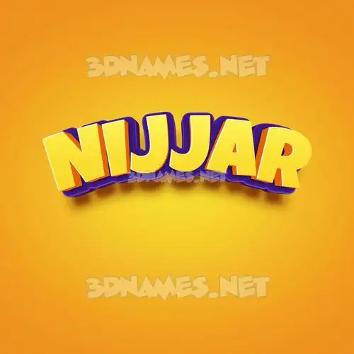 nijjar in Orange Toon style - 3D name wallpaper nijjar in Orange Toon style - 3D name wallpaper