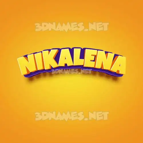 nikalena in Orange Toon style - 3D name wallpaper nikalena in Orange Toon style - 3D name wallpaper